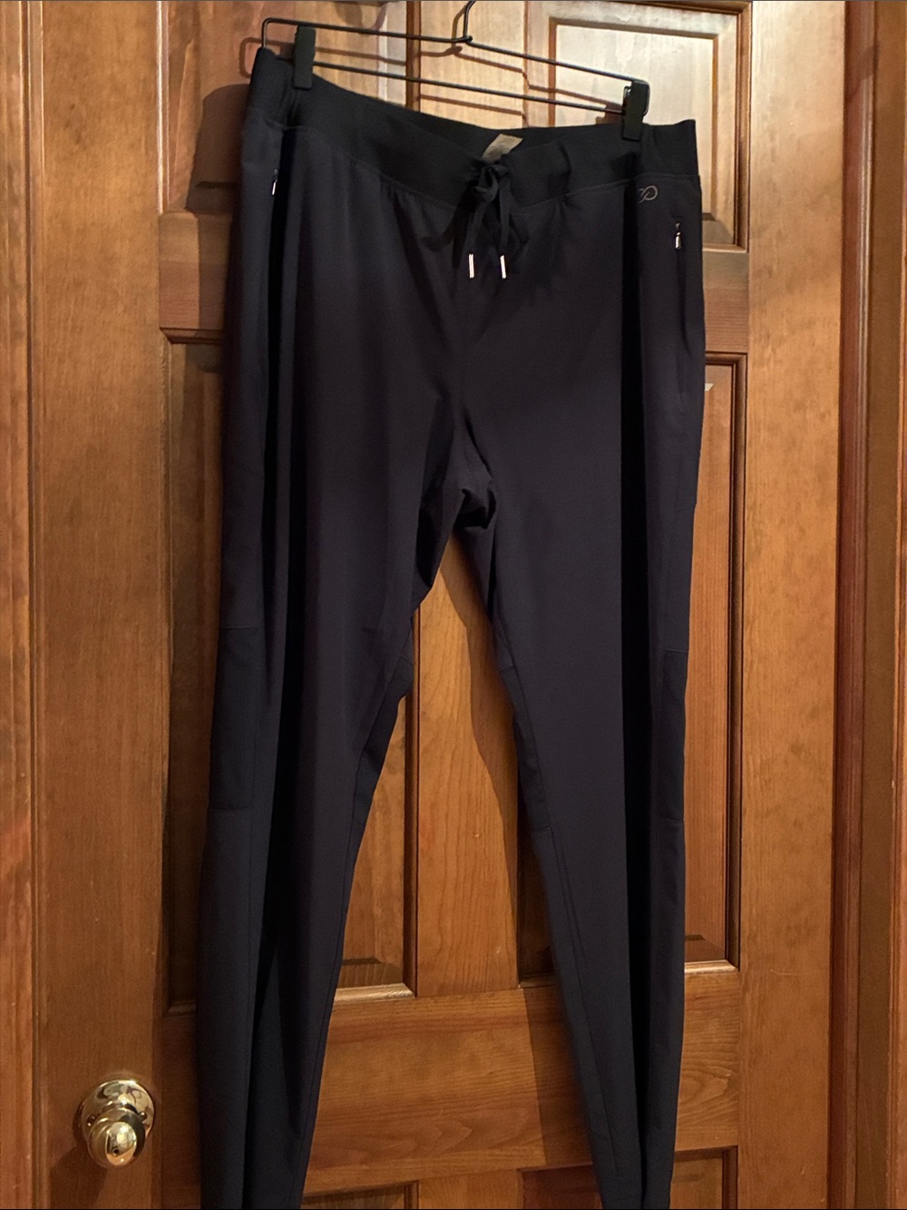 Black Performance Jogger Pants - Drawstring Waist